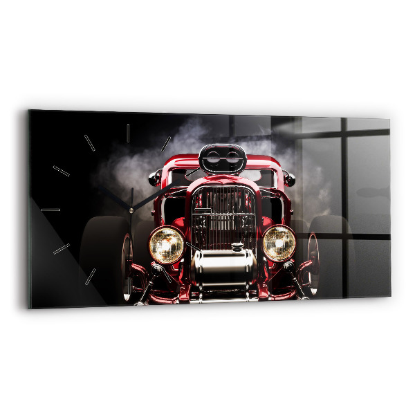 Horloge rectangulaire horizontale Vieille voiture vintage