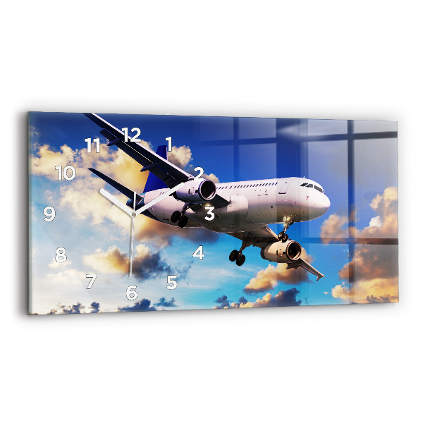 Horloge rectangulaire horizontale Plan des nuages