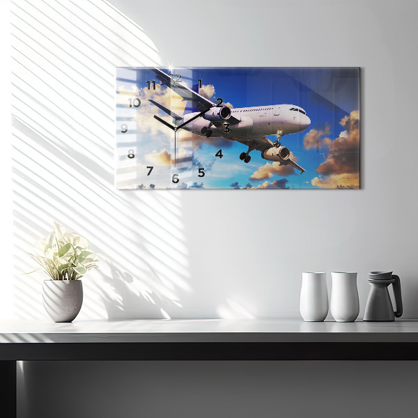 Horloge rectangulaire horizontale Plan des nuages