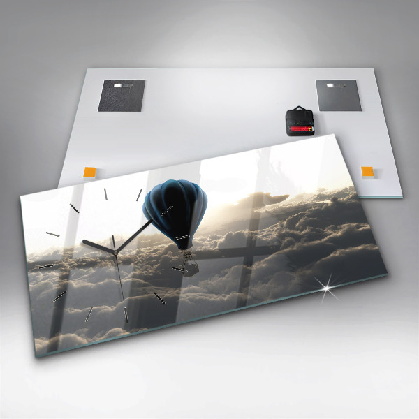 Horloge rectangulaire horizontale Ballon dans le ciel