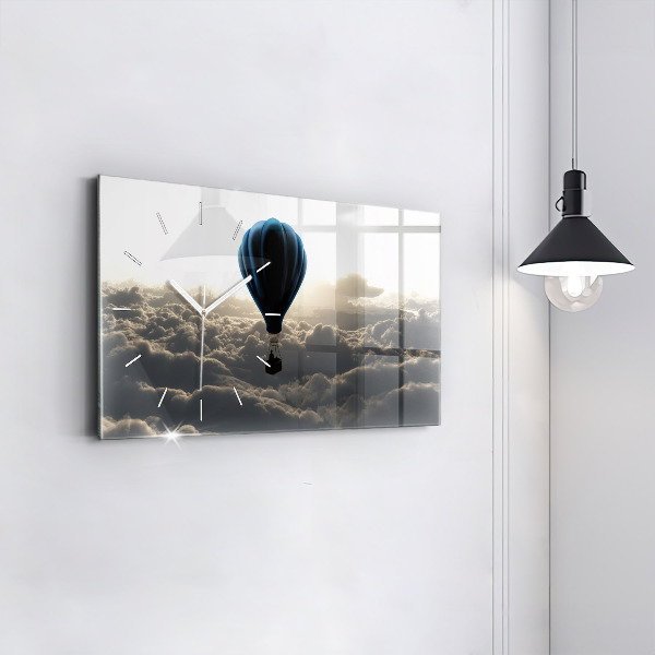 Horloge rectangulaire horizontale Ballon dans le ciel