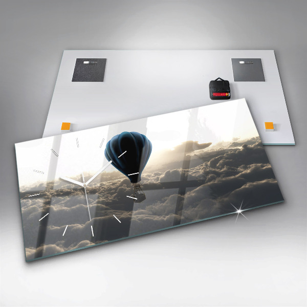 Horloge rectangulaire horizontale Ballon dans le ciel
