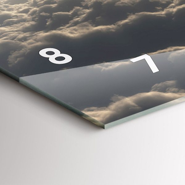 Horloge rectangulaire horizontale Ballon dans le ciel