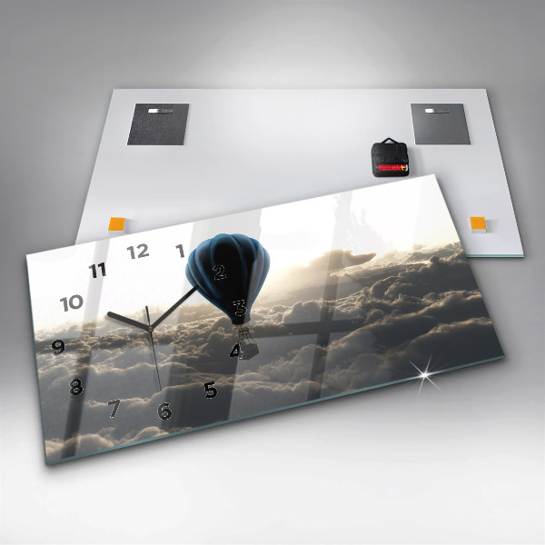 Horloge rectangulaire horizontale Ballon dans le ciel