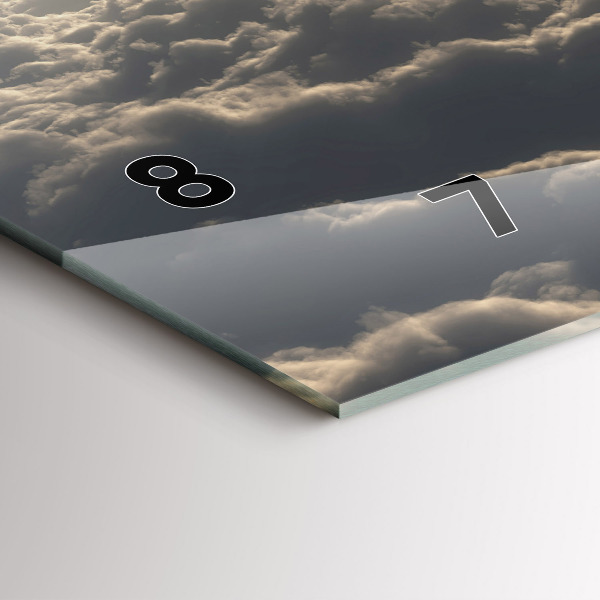 Horloge rectangulaire horizontale Ballon dans le ciel