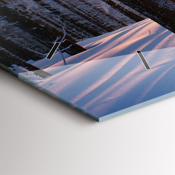 Horloge rectangulaire horizontale Forêt du coucher du soleil