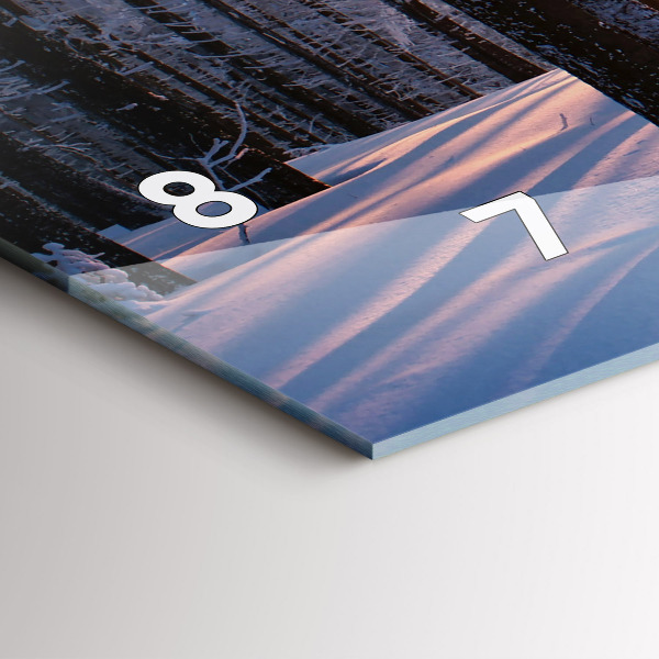 Horloge rectangulaire horizontale Forêt du coucher du soleil