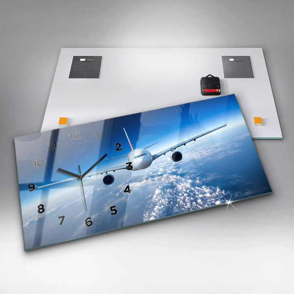 Horloge rectangulaire horizontale Plan des nuages