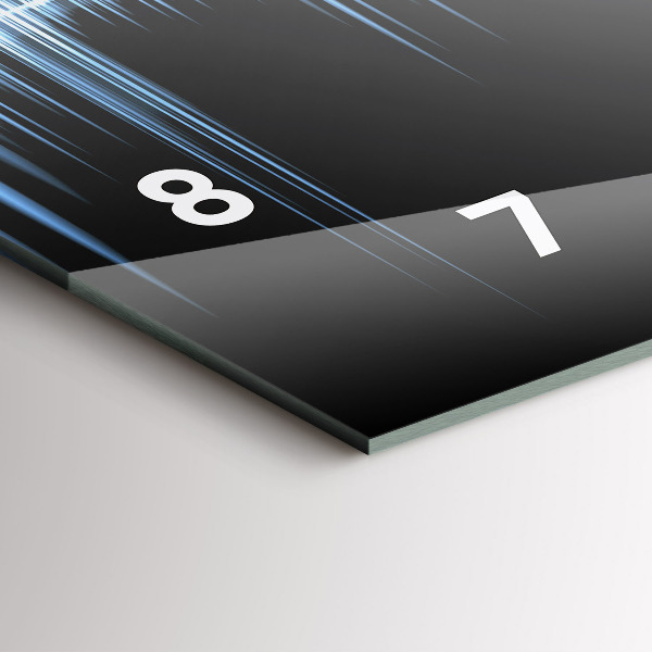 Horloge rectangulaire horizontale Microphone et casque