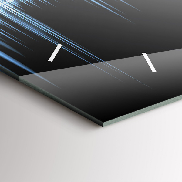 Horloge rectangulaire horizontale Microphone et casque