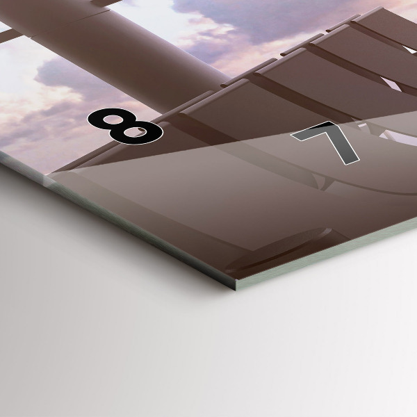 Horloge rectangulaire horizontale 'Homme à l''aéroport'