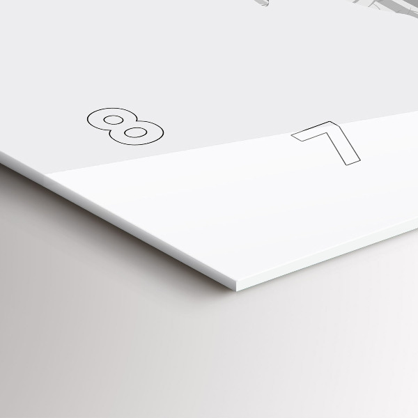 Horloge rectangulaire horizontale 'Silhouette d''un cerf Forêt'