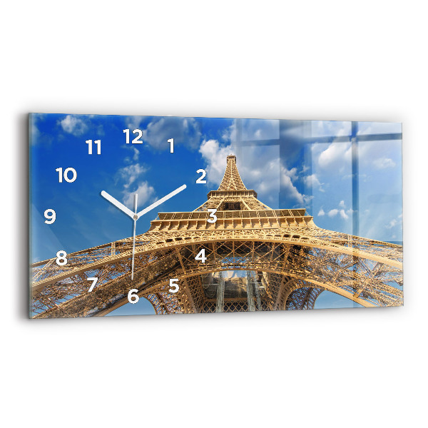 Horloge rectangulaire horizontale Tour Eiffel en France