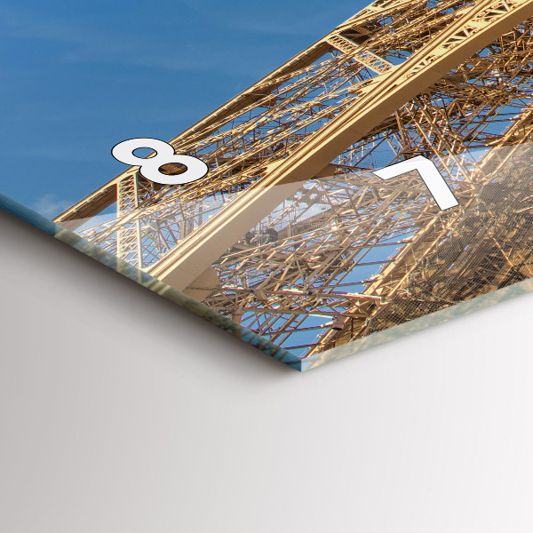 Horloge rectangulaire horizontale Tour Eiffel en France
