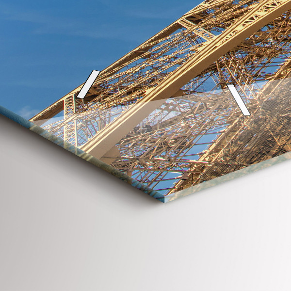 Horloge rectangulaire horizontale Tour Eiffel en France