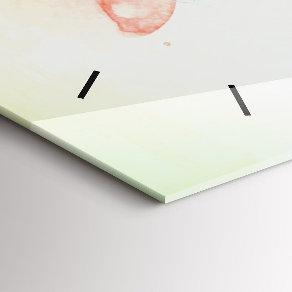 Horloge rectangulaire horizontale Visage de femme abstrait