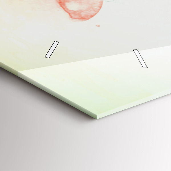 Horloge rectangulaire horizontale Visage de femme abstrait