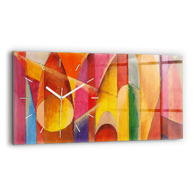 Horloge rectangulaire horizontale Art Décoration Abstraction