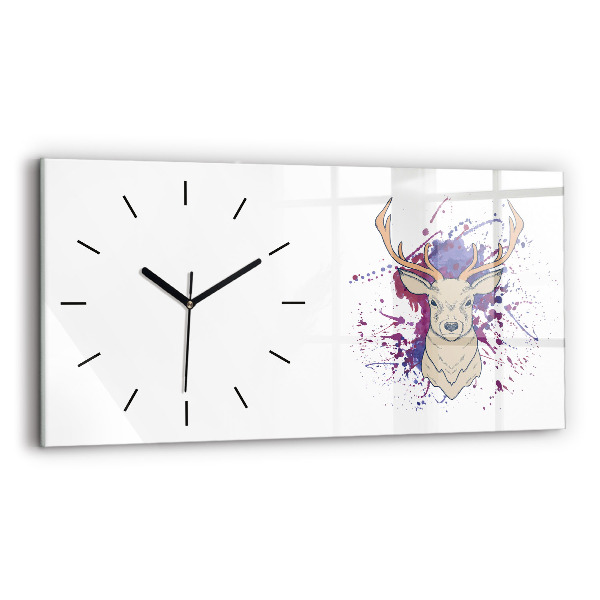 Horloge rectangulaire horizontale Illustration vectorielle de cerf