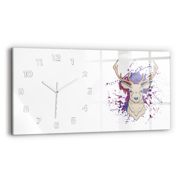 Horloge rectangulaire horizontale Illustration vectorielle de cerf