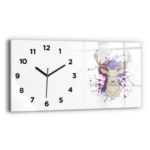 Horloge rectangulaire horizontale Illustration vectorielle de cerf