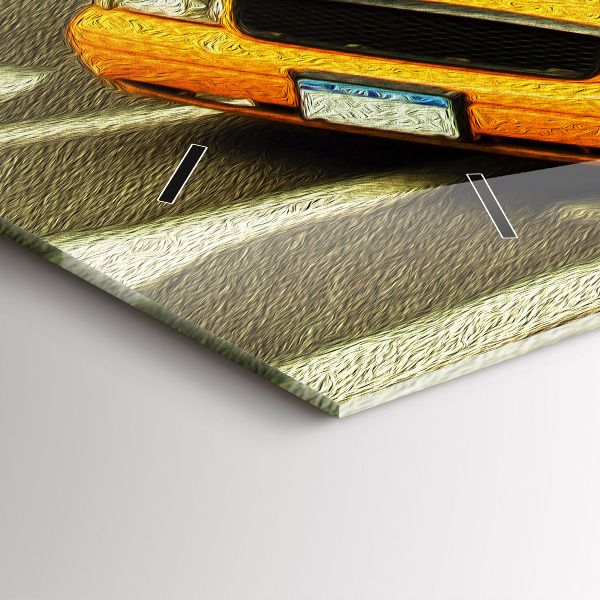 Horloge rectangulaire horizontale Les taxis de New York