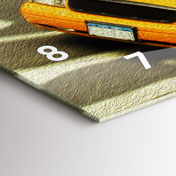 Horloge rectangulaire horizontale Les taxis de New York