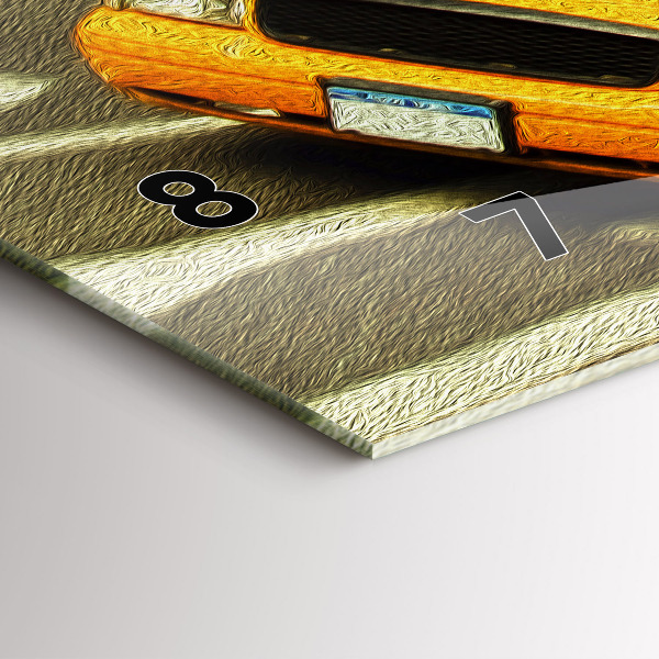 Horloge rectangulaire horizontale Les taxis de New York