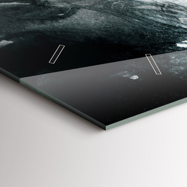 Horloge rectangulaire horizontale 'Portrait d''une femme aux lèvres rouges'