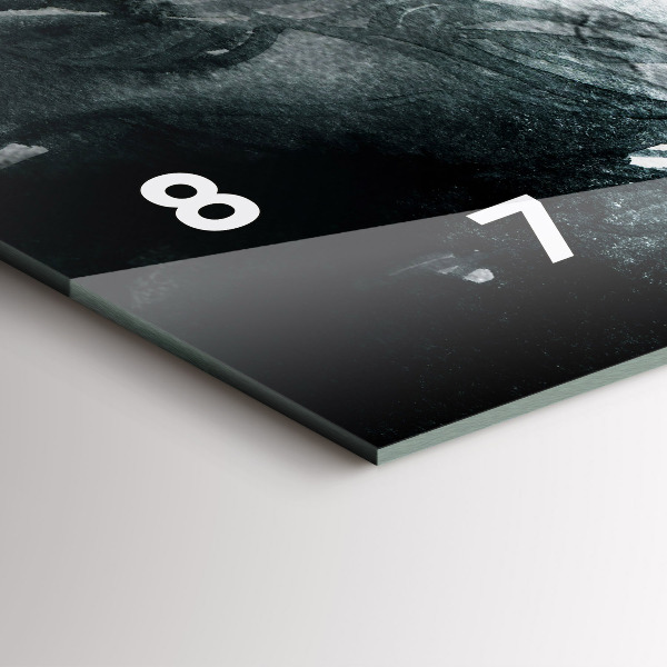 Horloge rectangulaire horizontale 'Portrait d''une femme aux lèvres rouges'