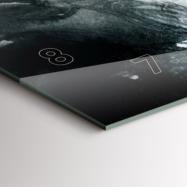 Horloge rectangulaire horizontale 'Portrait d''une femme aux lèvres rouges'