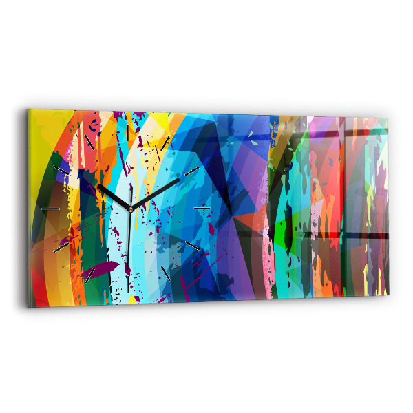 Horloge rectangulaire horizontale Contexte abstrait