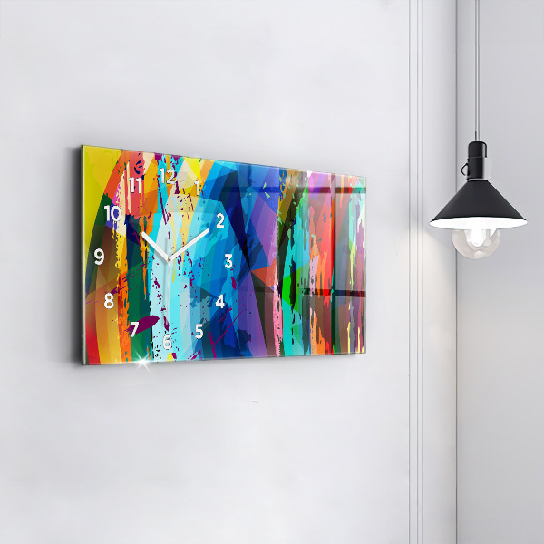 Horloge rectangulaire horizontale Contexte abstrait