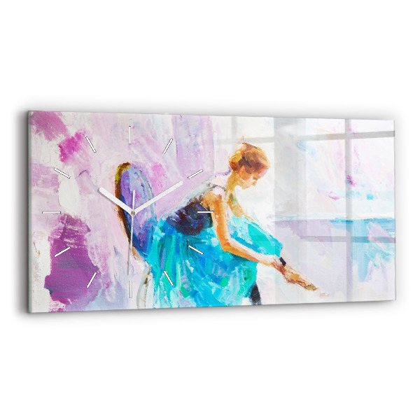 Horloge rectangulaire horizontale Préparation de la ballerine