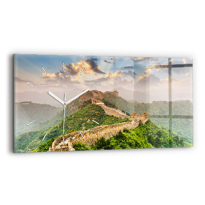 Horloge rectangulaire horizontale La Grande Muraille de Chine