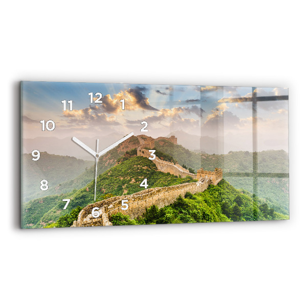 Horloge rectangulaire horizontale La Grande Muraille de Chine