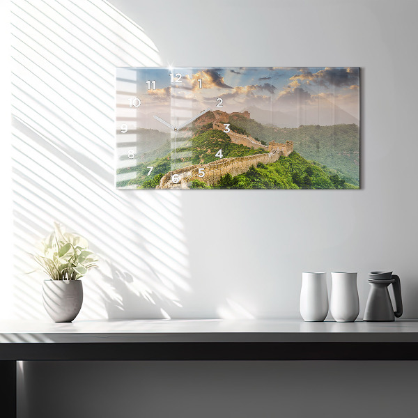 Horloge rectangulaire horizontale La Grande Muraille de Chine