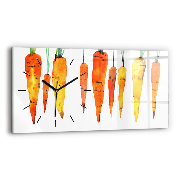 Horloge murale horizontale Illustration de carotte