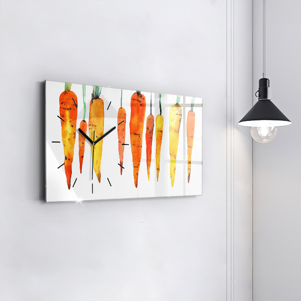 Horloge murale horizontale Illustration de carotte
