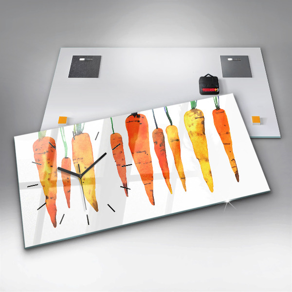 Horloge murale horizontale Illustration de carotte