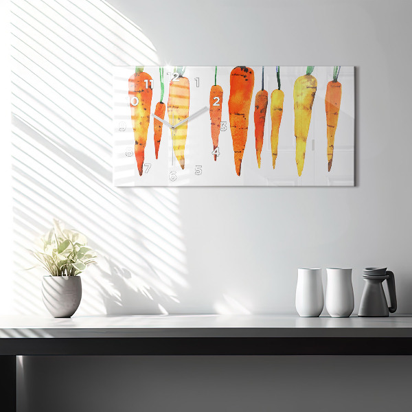 Horloge murale horizontale Illustration de carotte