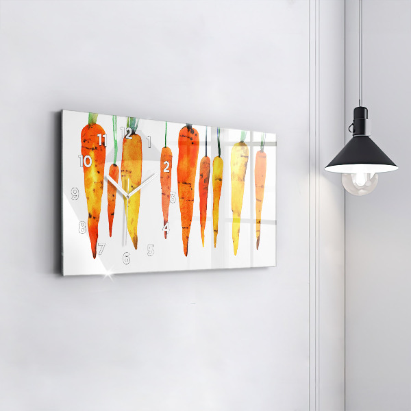 Horloge murale horizontale Illustration de carotte