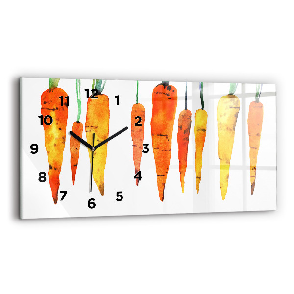Horloge murale horizontale Illustration de carotte