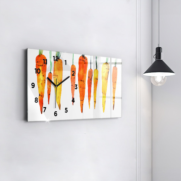Horloge murale horizontale Illustration de carotte