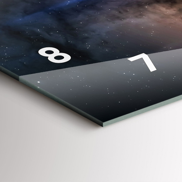 Horloge murale horizontale 'Astronaute dans l''espace'