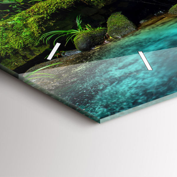 Horloge murale horizontale Cascade Thaïlande