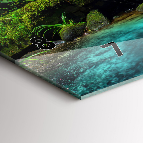 Horloge murale horizontale Cascade Thaïlande