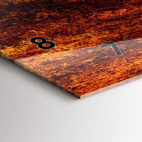 Horloge murale horizontale Paysage forestier au soleil