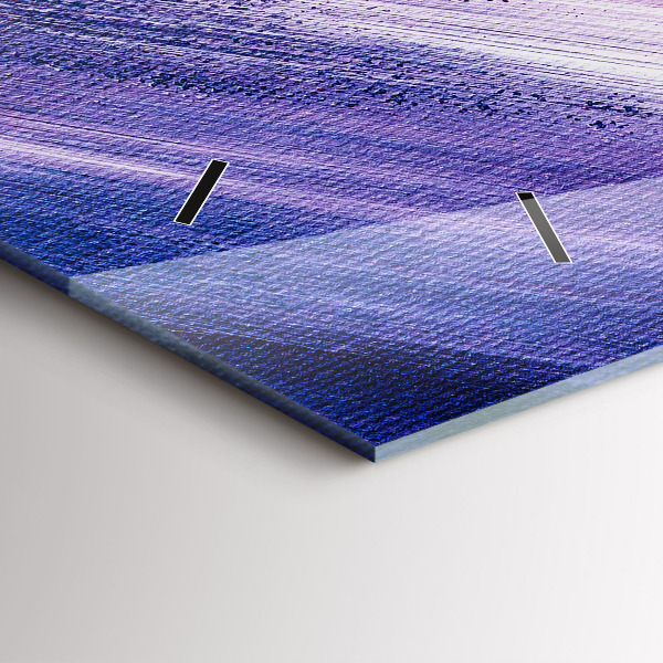 Horloge murale horizontale Texture de peinture acrylique