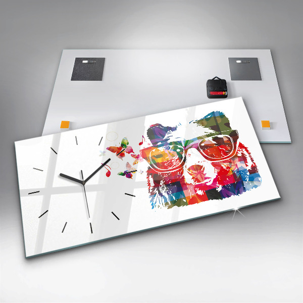 Horloge murale horizontale 'Tête d''ours'
